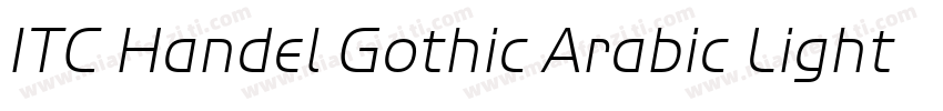 ITC Handel Gothic Arabic Light字体转换
